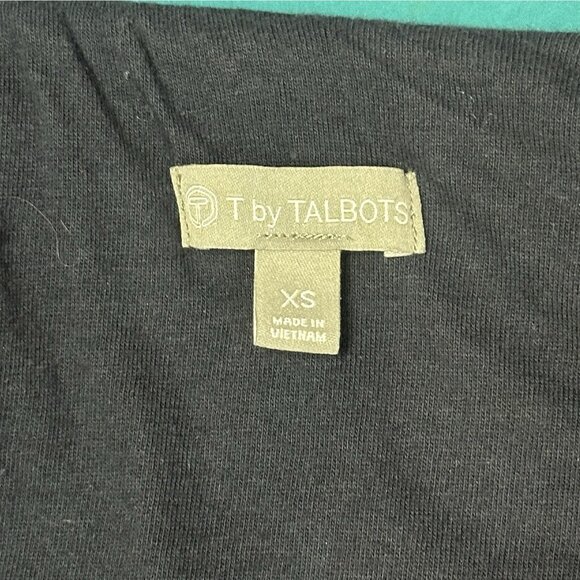 T by Talbots Quilted Puffer Vest Teal Zip Front Lightweight Active Jacket XS - Picture 6 of 8